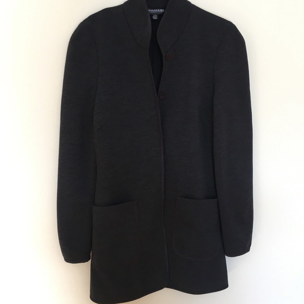 Emanuel by Emanuel Ungaro Wool longline jacket